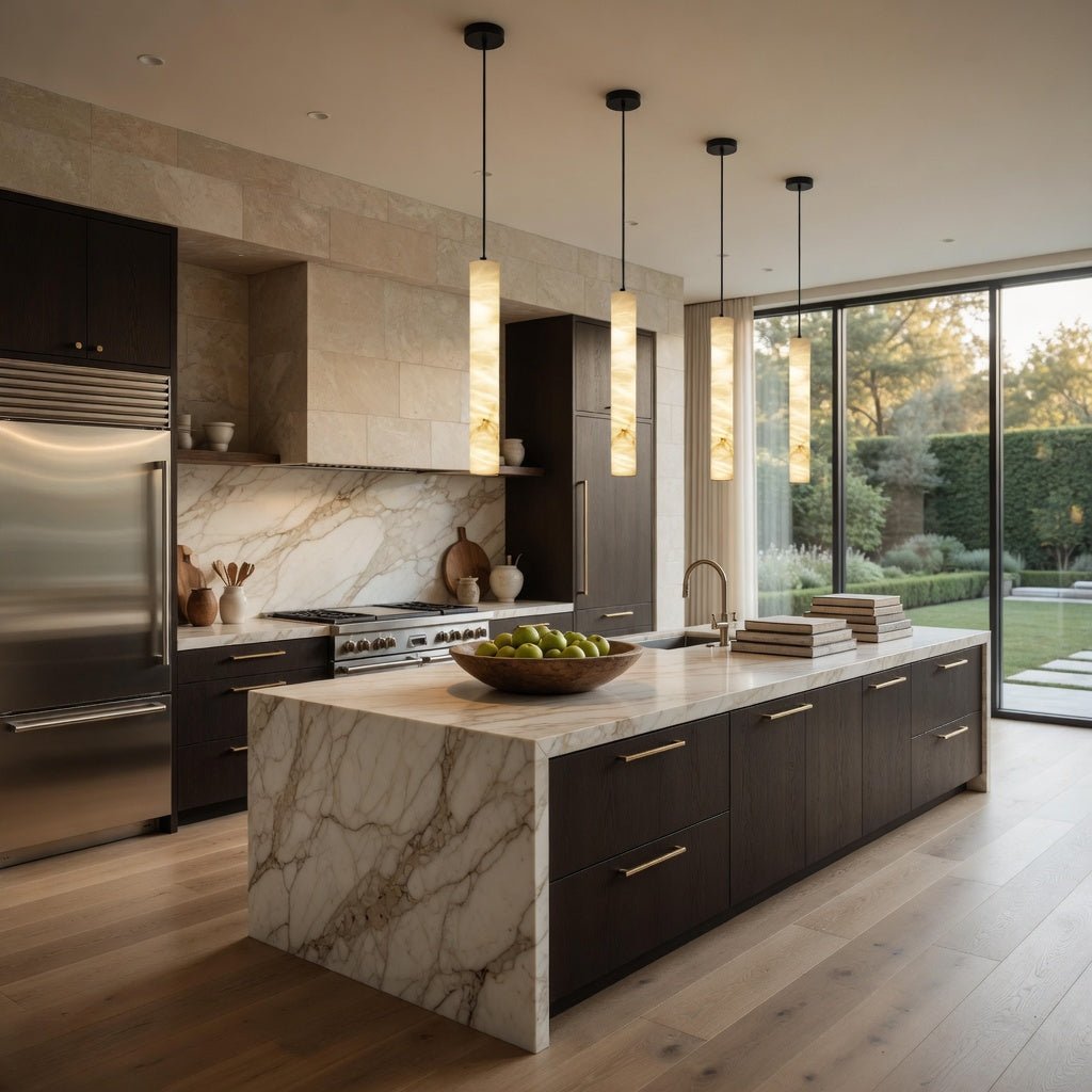 Moonshade Marble Pendant Light - fovolighting