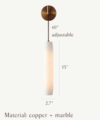 Moonshade Marble Pendant Wall Sconce - fovolighting