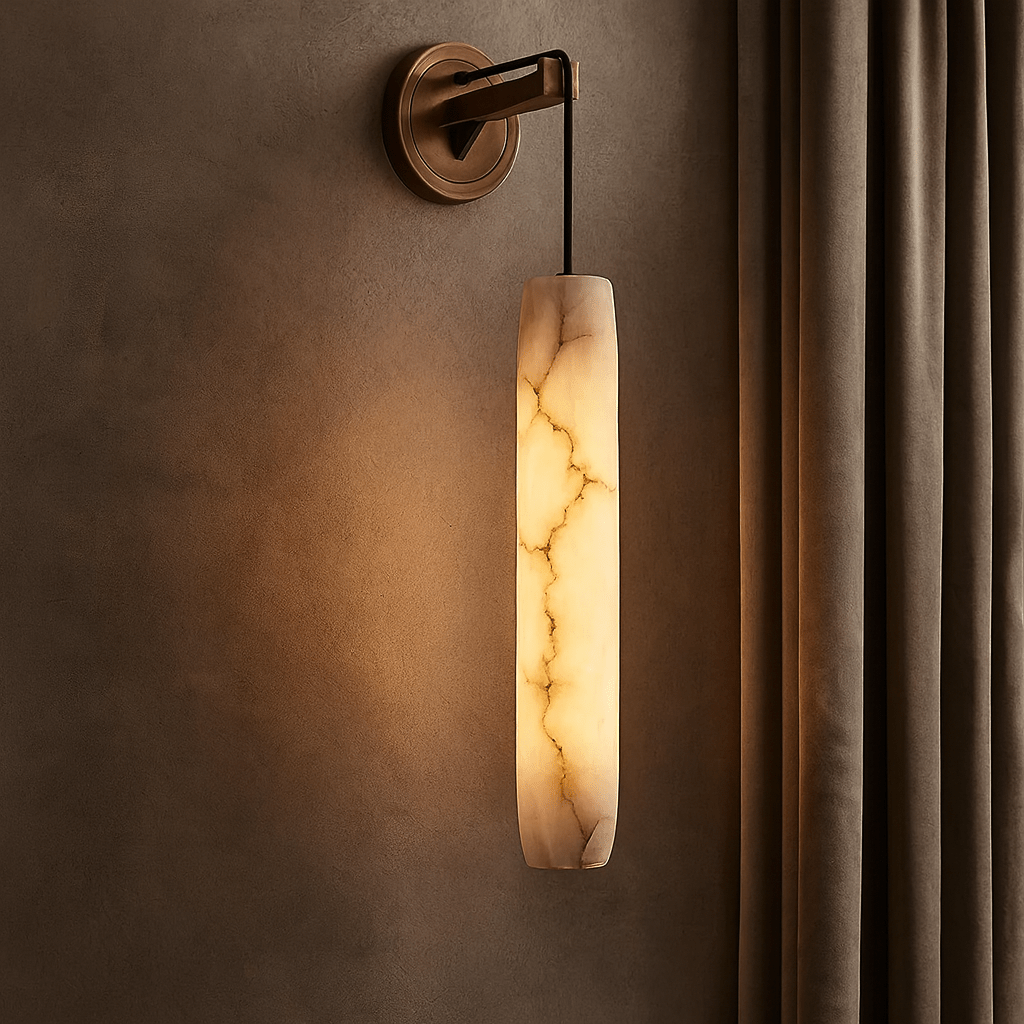 Moonshade Marble Pendant Wall Sconce - fovolighting