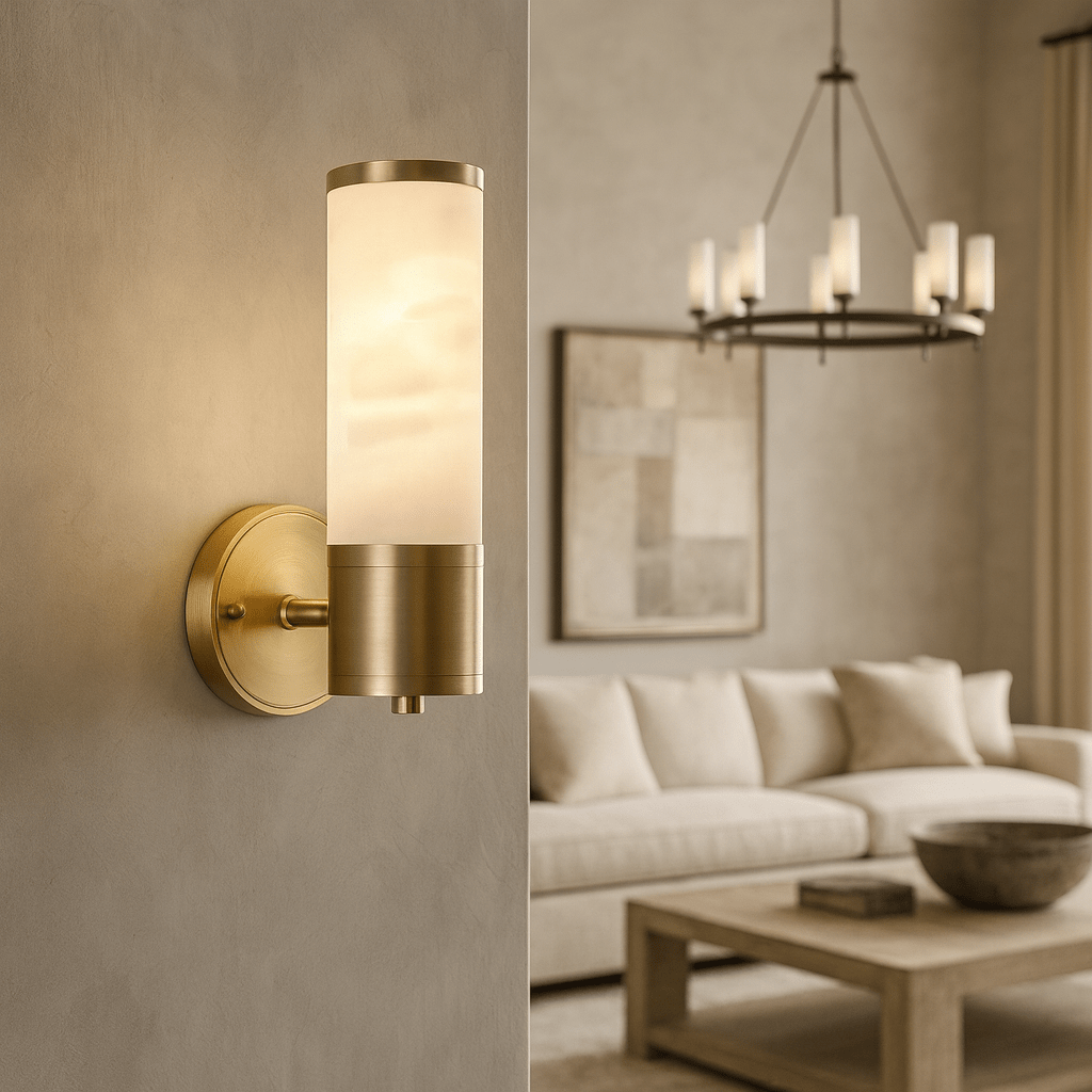 Moonshade Marble Wall Sconce - fovolighting