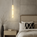 Moonshade Natural Marble LED Pendant - fovolighting