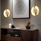 Moonshade Natural Marble Pendant Light - fovolighting