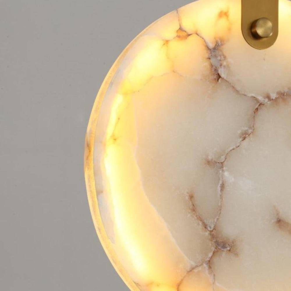 Moonshade Natural Marble Pendant Light - fovolighting