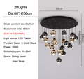 Multi Pendant Modern Foyer Chandelier - fovolighting