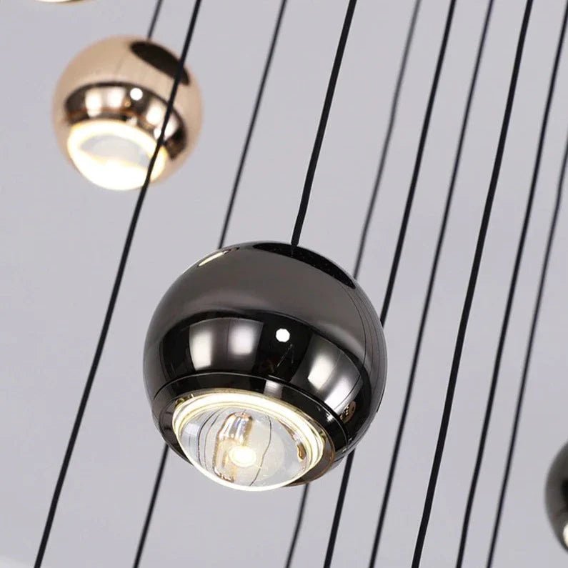Multi Pendant Modern Foyer Chandelier - fovolighting