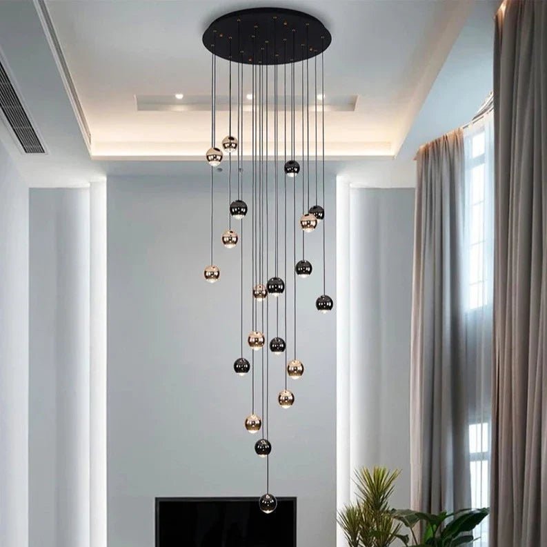 Multi Pendant Modern Foyer Chandelier - fovolighting