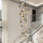 Multi Pendant Modern Foyer Chandelier - fovolighting
