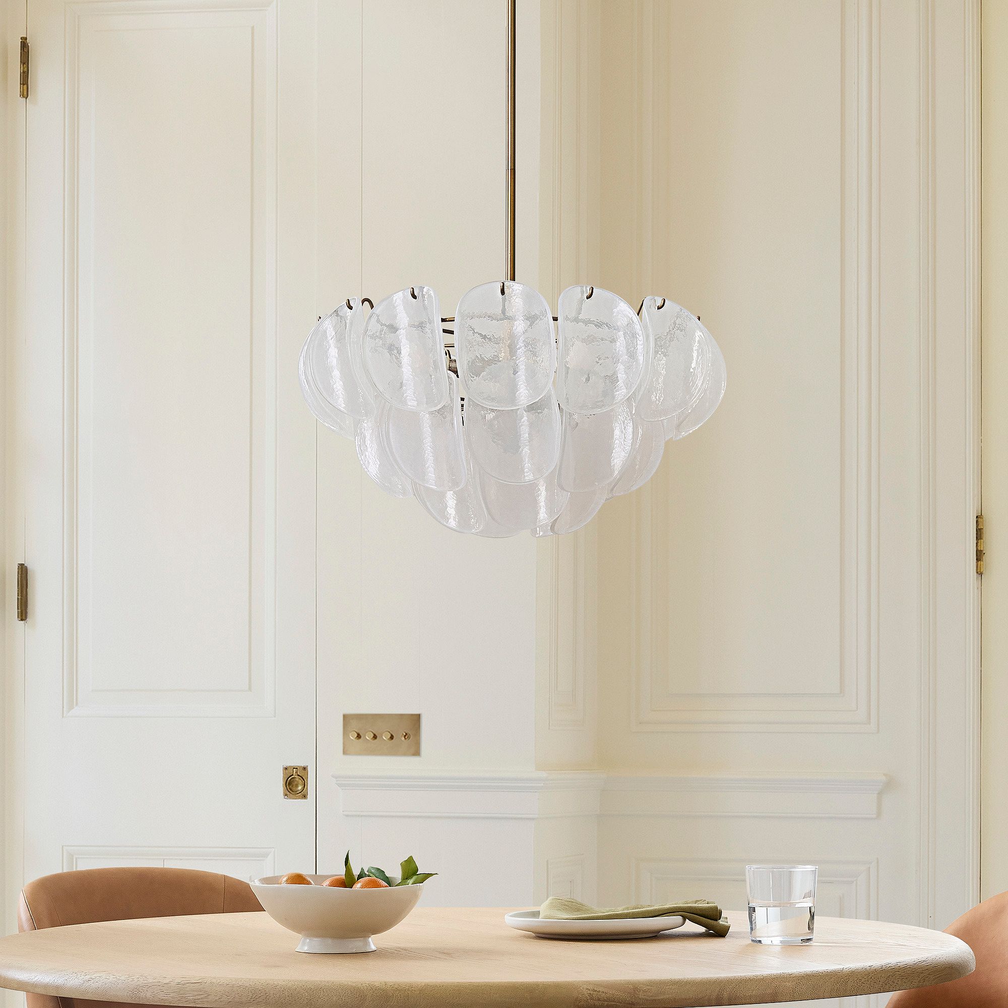 Murana Chandelier (22") White - fovolighting
