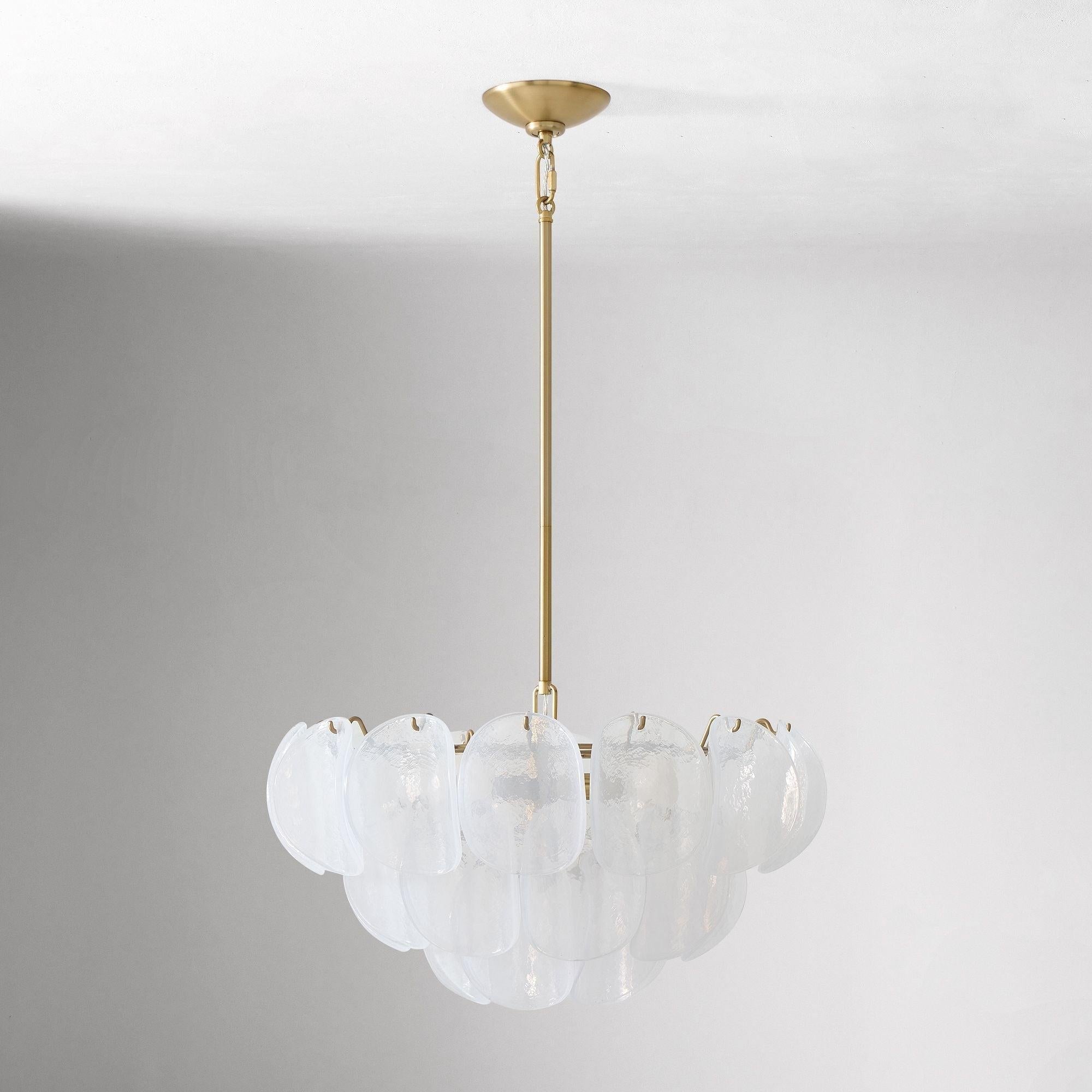 Murana Chandelier (22") White - fovolighting