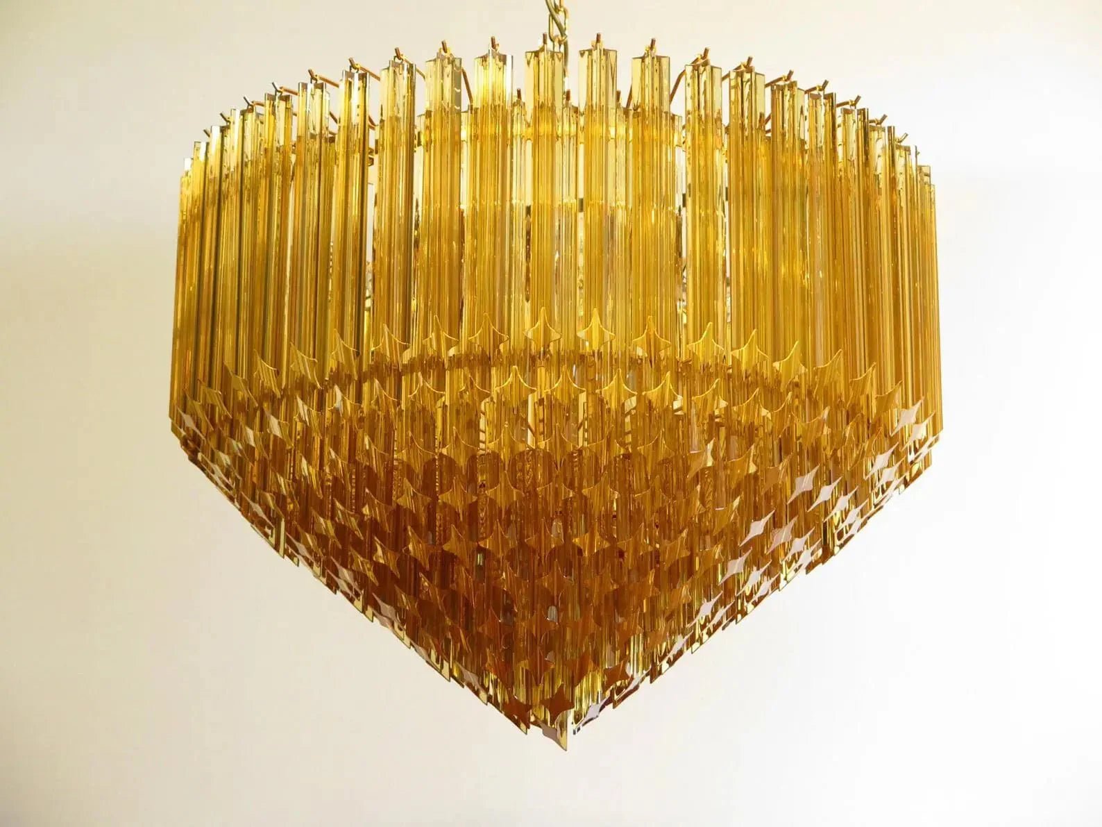 Murana Glass Chandelier – Amber - fovolighting