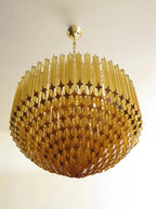 Murana Glass Chandelier – Amber - fovolighting