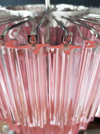 Murano Chandelier – 112 prisms – Pink - fovolighting