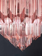 Murano Chandelier – 112 prisms – Pink - fovolighting