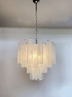 Murano Chandelier – 36 tubes – Alabaster white - fovolighting