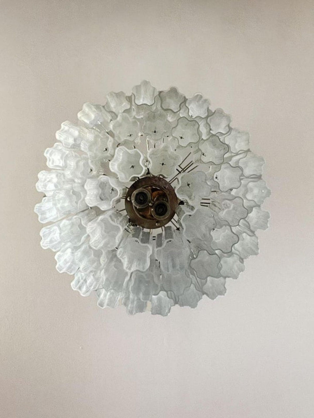 Murano Chandelier – 48 tubes – Alabaster White - fovolighting