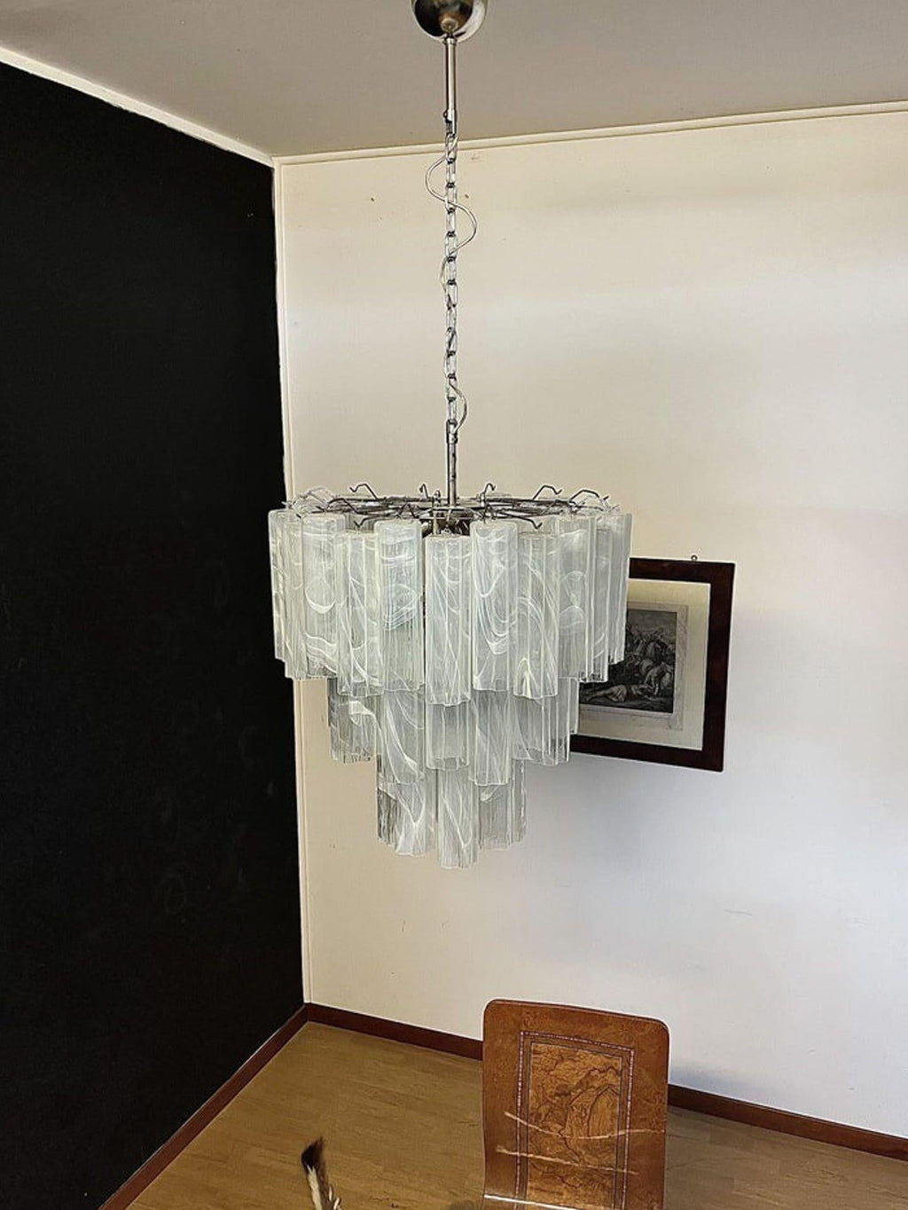 Murano Chandelier – 48 tubes – Alabaster White - fovolighting