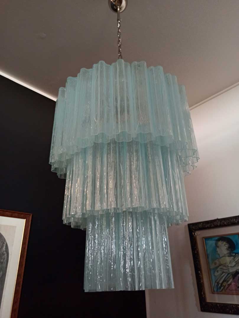 Murano Chandelier – 52 tubes – Opal - fovolighting