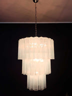 Murano Chandelier – 52 tubes – Opal - fovolighting