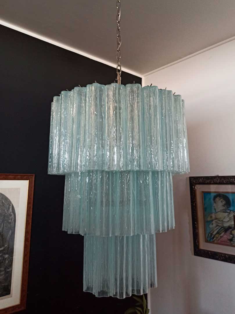 Murano Chandelier – 52 tubes – Opal - fovolighting