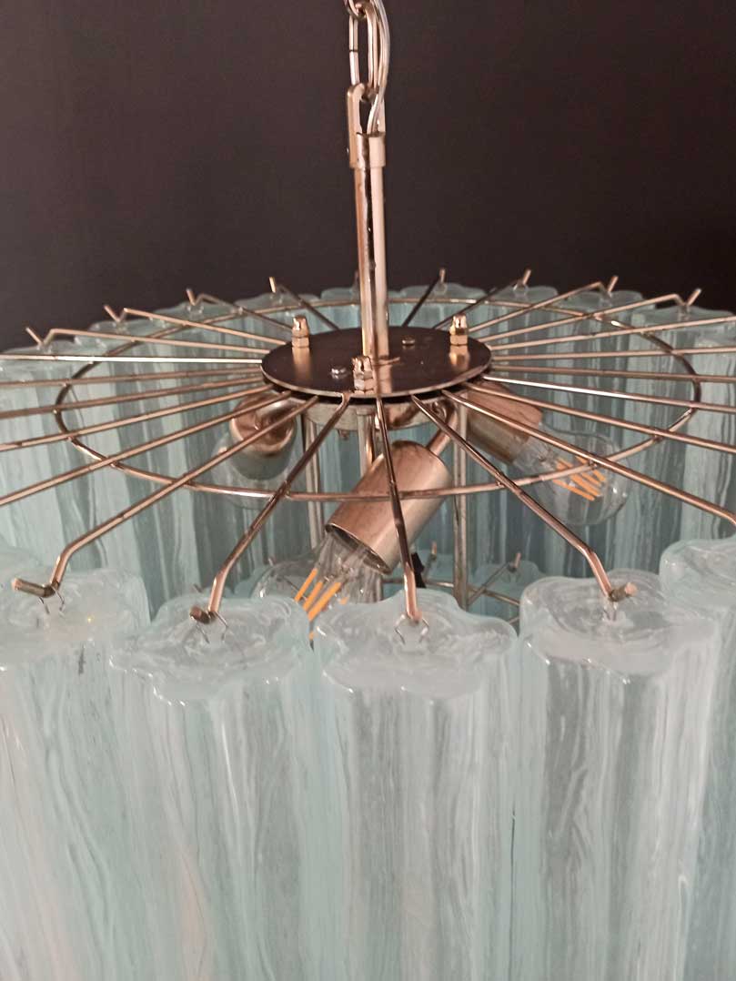 Murano Chandelier – 52 tubes – Opal - fovolighting