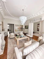 Murano Chandelier – 78 tubes – Alabaster white - fovolighting