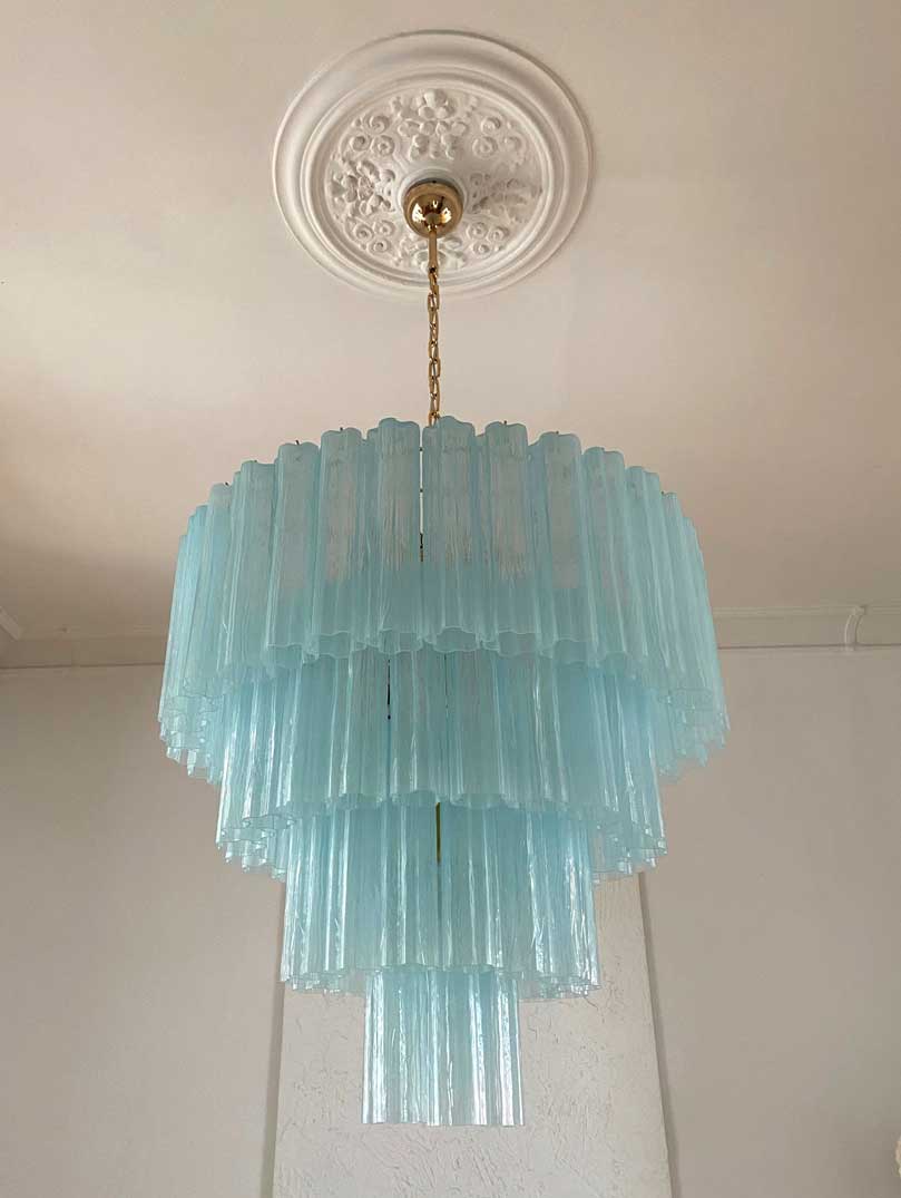 Murano Chandelier – 78 tubes – Opal - fovolighting