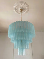 Murano Chandelier – 78 tubes – Opal - fovolighting