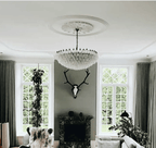 Murano Chandelier – Poliedri – 185 glass – White Alabaster - fovolighting