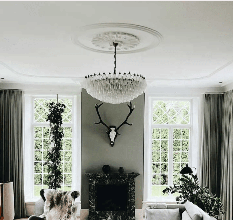 Murano Chandelier – Poliedri – 185 glass – White Alabaster - fovolighting