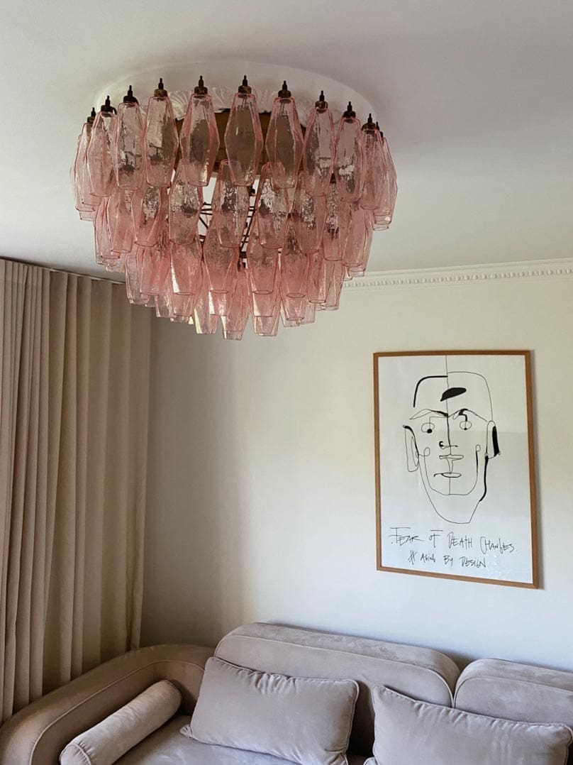 Murano Chandelier – Poliedri – 84 glasses - fovolighting