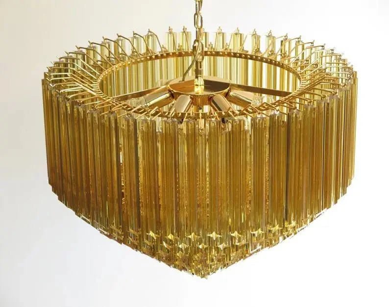 Murano Glass Chandelier – Amber - fovolighting