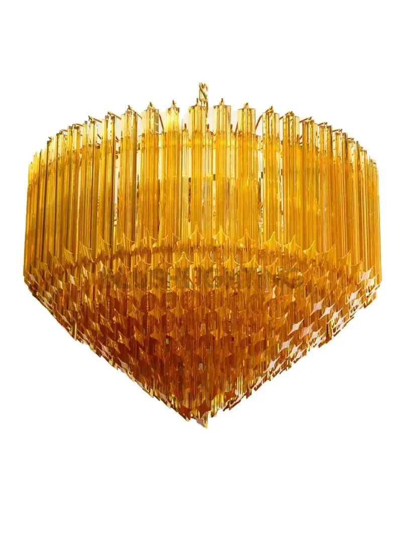 Murano Glass Chandelier – Amber - fovolighting