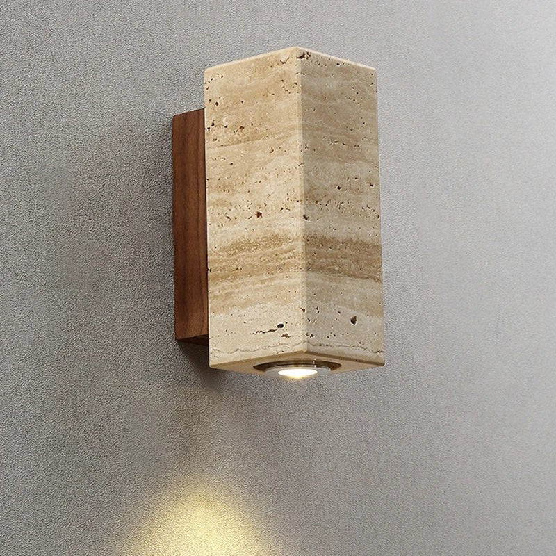 Natural Travertine Wall Lights - fovolighting