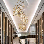 New Creative Golden Wings Floating Chandelier for Hall/Hotel/Restaurant - fovolighting