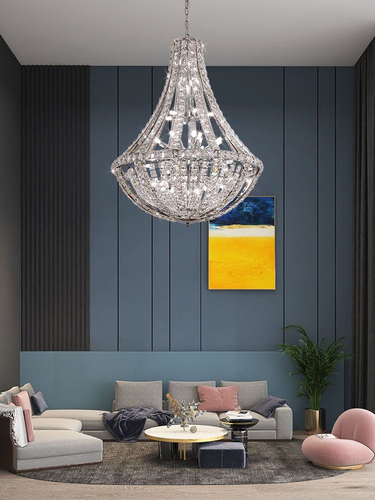 New Extra Large Luxury and Elegant Crystal Chandelier for Living Room/Staircase/Foyer/Villa/Duplex Hall - fovolighting