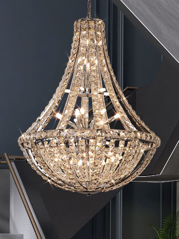 New Extra Large Luxury and Elegant Crystal Chandelier for Living Room/Staircase/Foyer/Villa/Duplex Hall - fovolighting