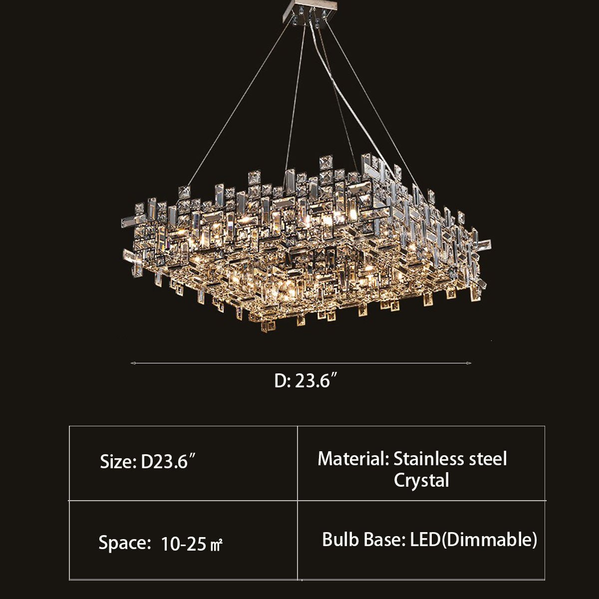 New Italian Style Light Luxury Villa Duplex Designer Luxury Crystal Chandelier for Dining/Living Room/Bedroom - fovolighting