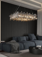 New Italian Style Light Luxury Villa Duplex Designer Luxury Crystal Chandelier for Dining/Living Room/Bedroom - fovolighting