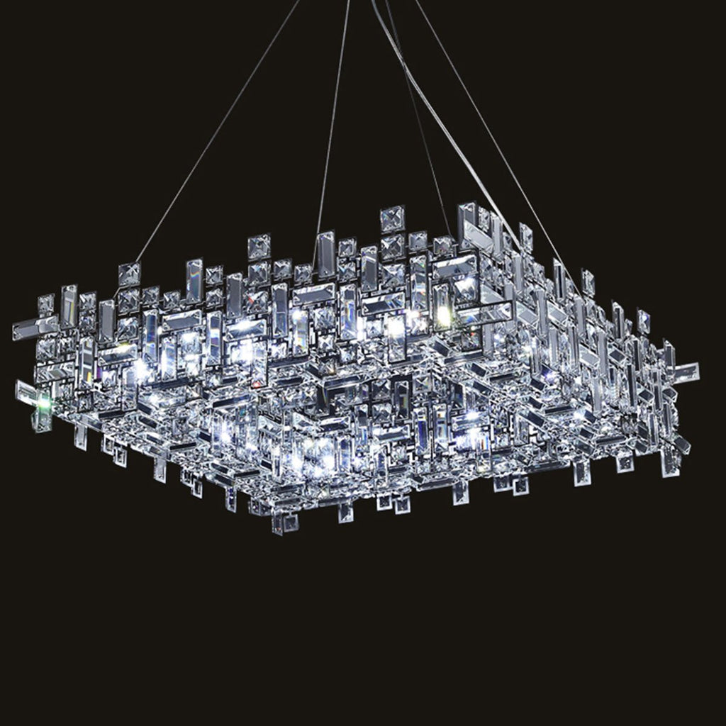 New Italian Style Light Luxury Villa Duplex Designer Luxury Crystal Chandelier for Dining/Living Room/Bedroom - fovolighting