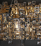 New Italian Style Light Luxury Villa Duplex Designer Luxury Crystal Chandelier for Dining/Living Room/Bedroom - fovolighting
