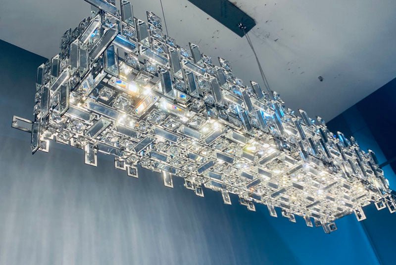 New Italian Style Light Luxury Villa Duplex Designer Luxury Crystal Chandelier for Dining/Living Room/Bedroom - fovolighting