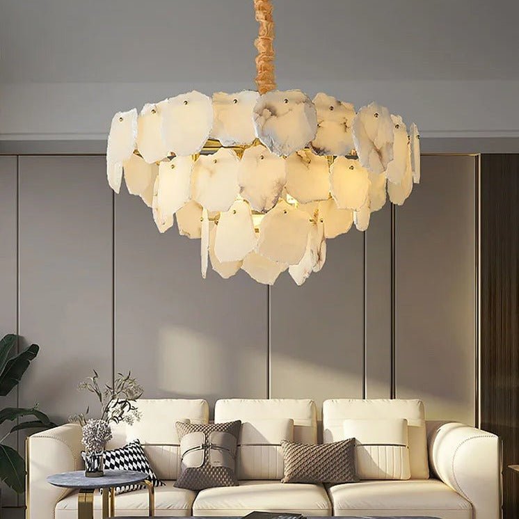 Norham Marble Chandelier - fovolighting