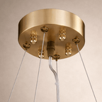 Oakley Layered Marble Chandelier - 31" - fovolighting