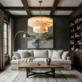 Oakley Layered Marble Chandelier - 31" - fovolighting