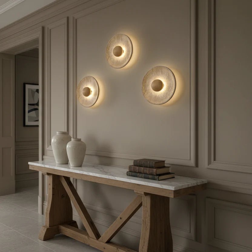 Oakley Travertine Wall Sconce - fovolighting