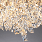 Oversize Luxury Flush Mount Crystal Chandelier for Living Room/Bedroom - fovolighting