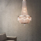 Oversize Modern Metal Art Luxury Crystal Chandelier for Duplex Hall/Staircase/Villa/Foyer - fovolighting