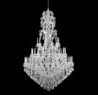 Oversized Luxury Traditional Gold/Chrome Candle Branch Crystal Chandelier for 2 - story/Duplex Buildings - fovolighting