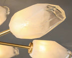 Oversized Modern Sputnik Facet Multiple Glass Chandelier for Living Room/Bedroom - fovolighting
