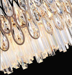 Oversized Multi - layers Luxury Creative Art Crystal Chandelier for Foyer/Staircase/Hallway - fovolighting